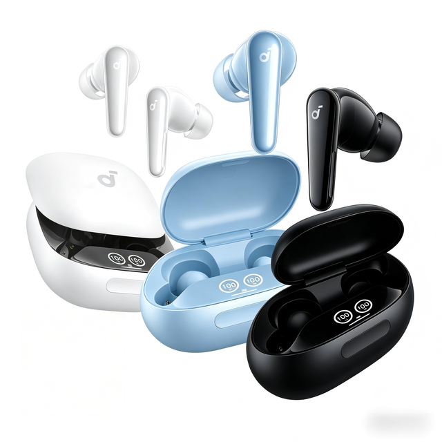 Soundcore Liberty 4 Pro TWS Earbuds Adaptive ANC Earbuds Hi-Res Audio 5.3 Dual Driver LDAC Smart Display ChargingCase