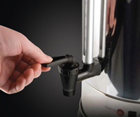 Bouilloire Électrique Commerciale en Acier Inoxydable à Double Paroi 10L avec Fonction Maintien au Chaud et Protection Anti-Ébullition à Sec pour Hôtels, Foyers et Utilisation Extérieure