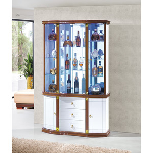 Tủ trưng bày rượu vang bằng kính có khóa mở rộng cổ điển dành cho nội thất phòng khách gia đình - Product Image 3