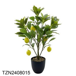 Tizen Sản phẩm mới tùy chỉnh nhựa giả Cherry chanh cây bonsai cây ăn quả nhân tạo trong xi măng nồi - Product Image 3