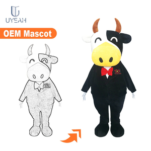 Uyeah Tùy Chỉnh Câu Lạc Bộ Thương Hiệu Logo Anh Hùng Mascote Personalizado Trang Phục Bò Đỏ Thể Thao Động Vật Linh Vật Dành Cho Người Lớn - Product Image 4