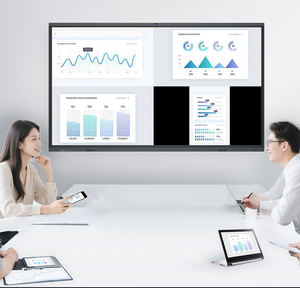 Écran interactif intelligent tout-en-un 4K avec fonction tactile IR, partage <span class=keywords><strong>multi</strong></span>-écrans sans fil, Android <span class=keywords><strong>OPS</strong></span>, tableau blanc interactif, panneau plat - Product Image 5