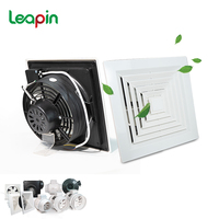 Ventilateur d'extraction d'air électrique à roulement à billes pour bureau, cuisine, salle de bain, 10, 12, 14 pouces, carré, pour plafond, OEM, sans conduit