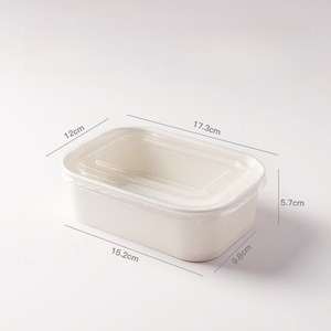 Kotak Kemasan Kertas Kraft Tebal Sekali Pakai untuk Makanan Bawa Pulang, Ramah Lingkungan, Food-grade, Piknik, Berkemah dengan Tutup - Product Image 3