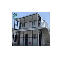 Maison préfabriquée intégrée à double usage, pliable rapidement, personnalisée, NB2-RW2, pour dortoirs, bureaux, salles d'activités