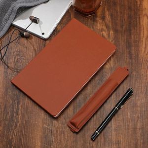Carnet de notes A5 en cuir PU exquis pour le bureau et l'école, avec élastique, journal personnalisé avec logo, couverture rigide, 100 feuilles - Product Image 2