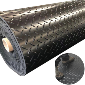 Plancher en caoutchouc antidérapant à motif de saule pour l'extérieur, épaisseur de 3mm, revêtement en caoutchouc styrène butadiène, coussin en caoutchouc antidérapant - Product Image 1