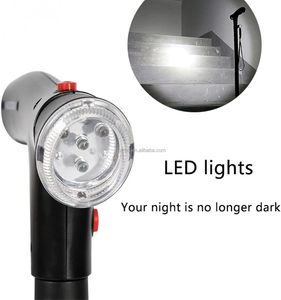 Hot bán tùy chỉnh Hợp kim nhôm ráp đi bộ mía dính Nạng với ánh sáng LED và hệ thống báo động màu đen - Product Image 4