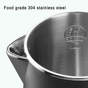 <span class=keywords><strong>Creade</strong></span>-hervidor de agua eléctrico portátil para hotel, tetera eléctrica pequeña de acero inoxidable de 1L, hervidor de agua eléctrico con temperatura - Product Image 3