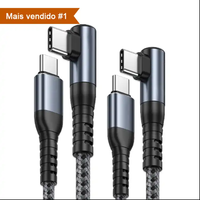 Kabel pengisi daya cepat, 0.1 Usd, nilon, kepang, bentuk L, untuk iphone 15 pro, 3A