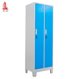 Armario Metálico Azul para Equipo Ecuestre, Armario de Seguridad de Acero para Trabajadores con Dos Puertas y 2 Compartimentos para Almacenamiento de Ropa de Empleados - Product Image 2