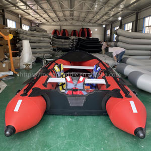 Bote inflable estilo Zodiaco 4,3 M 4,5 m de longitud con piso de aleación de aluminio para 6 7 <span class=keywords><strong>8</strong></span> personas - Product Image 1