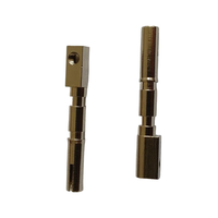 Connecteur Électrique en Laiton Plaqué Or/Argent Usiné CNC de Haute Qualité, Ensemble Mâle/Femelle avec Brochage