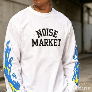 T-shirts à manches longues pour hommes avec logo personnalisé, col rond, streetwear, graphiques, manches longues complètes, t-shirts de haute qualité - Product Image 2