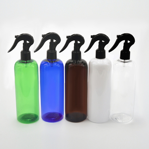 30ml 60ml 100ml 250ml 300ml 500ml PET squeeze Black white clear Trigger Spray plastic bottle with pump spray cap