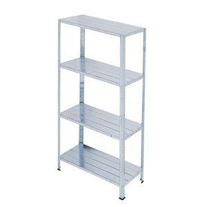 4 Tier Kệ thép mạ kẽm đơn vị tùy chỉnh OEM kim loại kệ cho nhà để xe vườn nhà sử dụng công cụ đồ lặt vặt kệ lưu trữ - Product Image 1
