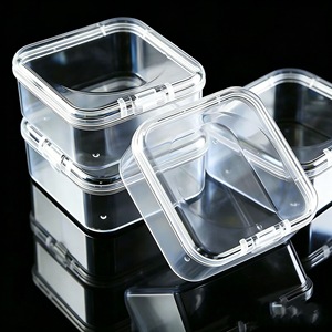 Perler Bead Storage <b>Box</b> Transparent <b>Small</b> Square 4.5x4.5x2cm Covered For Craft Jewelry Organizing - Product Image 2