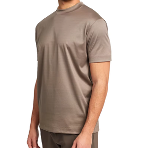 Chất Lượng Cao Tùy Biến Người Đàn Ông Giản Dị Của Thoải Mái Thể Thao Thoáng Khí Phong Cách Spandex Cotton T Áo Sơ Mi - Product Image 1