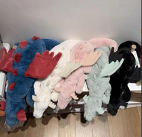 Peluche Dragon en Coton Biologique, Jouet Doux et Rembourré, Dragon du Ciel, Coussin Lesté pour Enfants, Cadeau