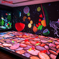 P3.91 P4.81mm Étanche IP65 Intérieur Extérieur Interactive Numérique Carrelage Mur Piste de Danse LED Écran D'affichage Pour Mariage Discothèque