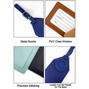 ปกหนังสือเดินทางพร้อมโลโก้แบบกำหนดเอง ป้ายติดกระเป๋าเดินทาง PU แบบส่วนตัว และซองใส่หนังสือเดินทางพร้อมช่องใส่ป้าย - Product Image 3