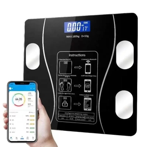 เครื่องชั่งน้ำหนักดิจิตอลแบบกระจก ขายส่งราคาพิเศษ รับน้ำหนักได้ 180 กก. ฟังก์ชั่นวัดค่า BMI อัจฉริยะ วัดไขมันในร่างกาย - Product Image 2