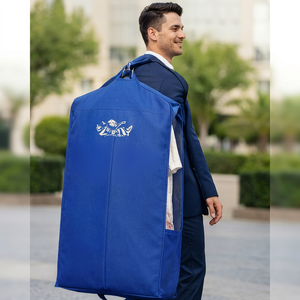 Wholesale COTTON FIELD Custom Logo Natural Cotton Eco Friendly Foldable Reusable Tote <b>Zip</b> <b>Lock</b> Hanging Suit Cover Garment <b>Bag</b> - Product Image 3
