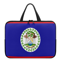 Sac pour ordinateur portable avec drapeau de la Barbade, étui fin et étanche pour ordinateur portable avec fermeture éclair de qualité supérieure, sac portable pour tablette
