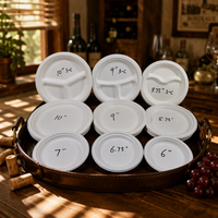 Assiettes jetables en bagasse 100 % biodégradables, robustes, écologiques, compatibles micro-ondes, pour événements et traiteurs
