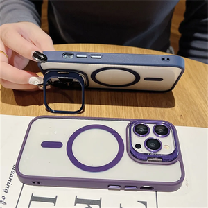 Pour <span class=keywords><strong>iPhone</strong></span> 16 <span class=keywords><strong>14</strong></span> <span class=keywords><strong>Pro</strong></span> <span class=keywords><strong>Max</strong></span> 11 support d'objectif de caméra verre Transparent <span class=keywords><strong>Protection</strong></span> étanche antichoc TPU PC étui de téléphone pour Samsung - Product Image 5