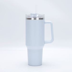 Gobelet de voyage isotherme sous vide 40oz H1.0 avec poignée, couvercle et paille, antidérapant, personnalisable avec logo ODM - Product Image 2