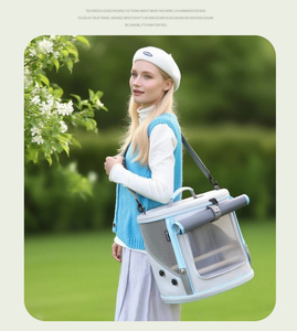 <span class=keywords><strong>Borsa</strong></span> da Trasporto Portatile per Animali Domestici in Tessuto Oxford Resistente con Ruote per Conigli, Pappagalli, Rettili e Piccoli Animali - Product Image 2