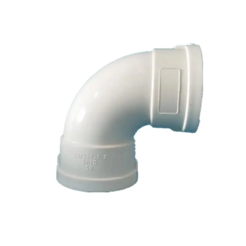 Cotovelo pvc tubo 50 63 75 90110 160 200mm PVC tubo de drenagem cotovelo de 90 graus Com inspeção porta esgoto conector cotovelo