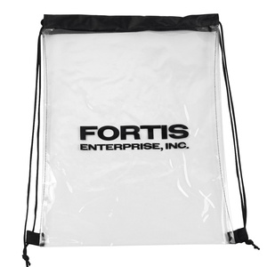 Promotional Clear PVC Drawstring Sportpacks Outdoor Beach Fitness Gym Backpack
