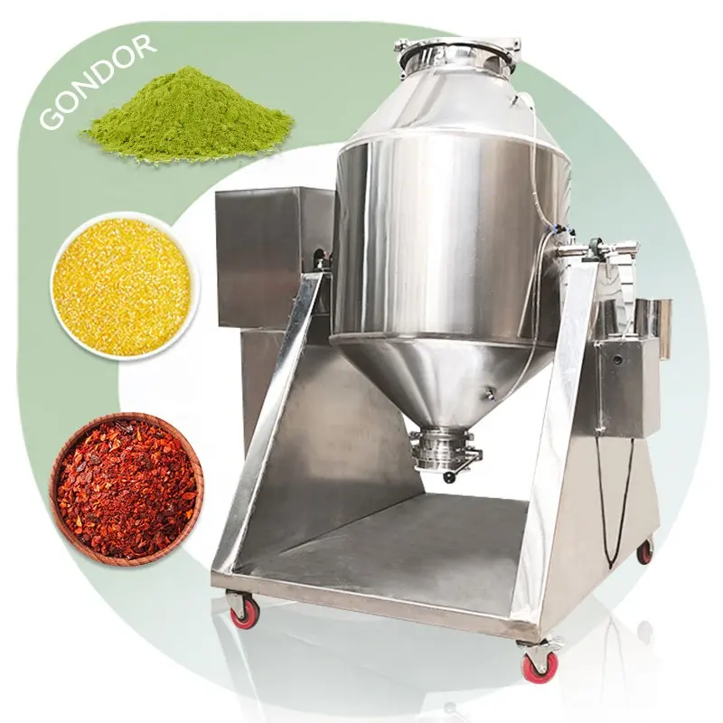 Equipo de té de hierbas, licuadora de lavado de premezcla de ingredientes secos verticales, mezcla de especias, máquina mezcladora de tambor de alimentos en polvo