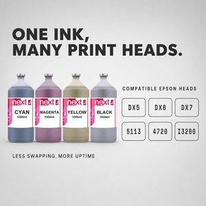 Tinta de Sublimación Compatible J-NEXT de 1000 ml, 4 Colores CMYK para Cabezal de Impresión Epson DX5 DX6 DX7 I3200, Impresora de Formato Ancho - Product Image 1