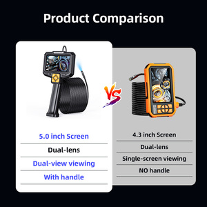 Эндоскоп KERUI 2 МП с двумя объективами для промышленного применения, ремонтных работ и осмотра трубопроводов, с 5-дюймовым экраном ISP для авторемонта - Product Image 6