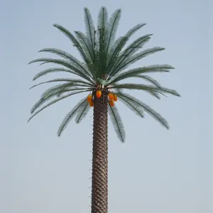 Antenler telekomünikasyon Monopole açık rüzgar geçirmez 25m yüksek palmiye ağacı