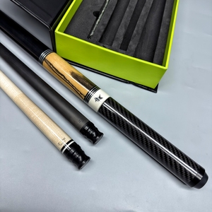 Taco <span class=keywords><strong>de</strong></span> Billar Profesional ZENI <span class=keywords><strong>de</strong></span> Fibra <span class=keywords><strong>de</strong></span> Carbono 1/2 Split con 2 Ejes, Punta <span class=keywords><strong>de</strong></span> 12.2mm y 12.5mm, Baja Deflexión - Product Image 4