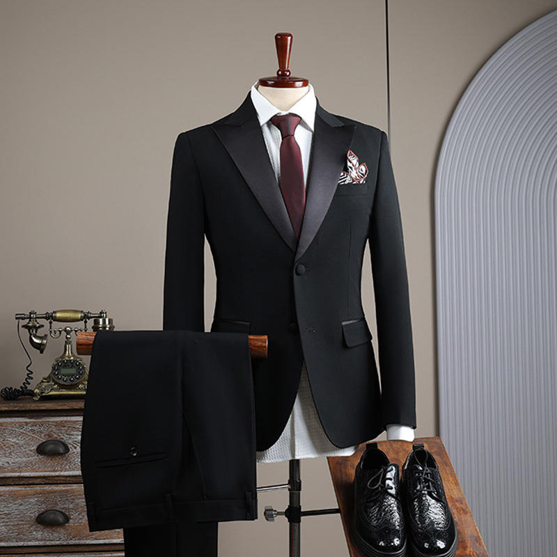 Simple boutonnage noir