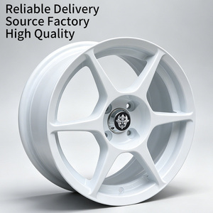 Jantes en alliage FLowtone Wheels Premium Racing 15 pouces, blanches, 4x100 ET35, pour Suzuki <span class=keywords><strong>Swift</strong></span> Yaris Corolla - Product Image 1