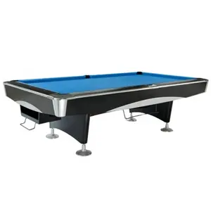 Wholesale custom Guangzhou Cheap modern strong solid wood 9ft black slate bed rubber cushion luxury billiard pool table for sale