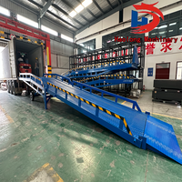 Essieu de chargement à deux volets Plate-forme de déchargement de conteneurs d'une capacité de 10 tonnes avec élévateur à ciseaux Nouvelle rampe de chariot élévateur sur cadre