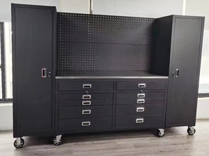 Meilleur prix Armoire à outils réglable 3 tiroirs en métal robuste de 72 pouces, blanche, conception OEM personnalisable pour atelier, voiture, garage - Product Image 5