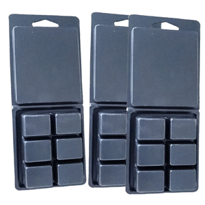 <strong>Custom</strong> 5 Cell /6 Cavity Soy <strong>Wax</strong> Blister <strong>Clamshell</strong> PS Matte Plastic Large Black <strong>Wax</strong> <strong>Melt</strong> <strong>Clamshell</strong> <strong>Packaging</strong> Boxes for <strong>Wax</strong> <strong>Melts</strong> - Product Image 3