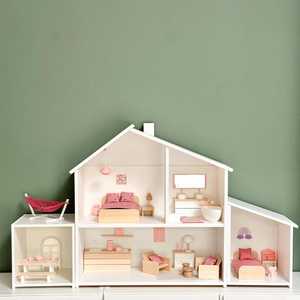 Maison de poupée personnalisée pour enfants chambre supplémentaire chambre supplémentaire avec balcon pour <span class=keywords><strong>Flisat</strong></span> maison à l'échelle 1:12 jouets pour enfants - Product Image 2