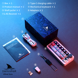 Teclado Mecánico Portátil Darmoshark SK16 QMK Mini Gaming, Tri-Modo, Intercambiable en Caliente, 16 Teclas - Product Image 6