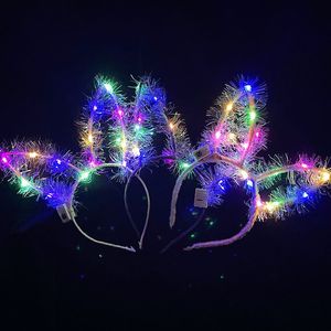 Glowing Headband With Sequins And <b>Led</b> <b>Lights</b> For Party Children 4-6 Years Old Plastic Material - Product Image 2