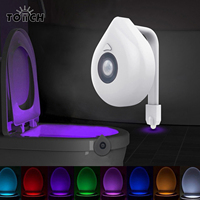 TOACH Led Siège Bol Lampe Intelligente Rechargeable Toilette Détecteur de Mouvement Veilleuses RGB Toilette Lumière pour Salle de Bains