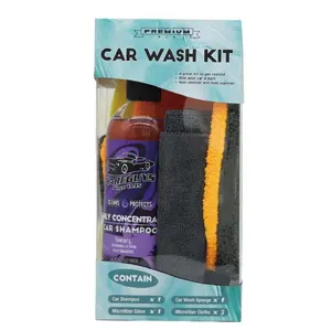Kit de lavagem de carros, espuma e brilho A chave para um carro limpo ou um detalhe completo começa com uma ótima lavagem